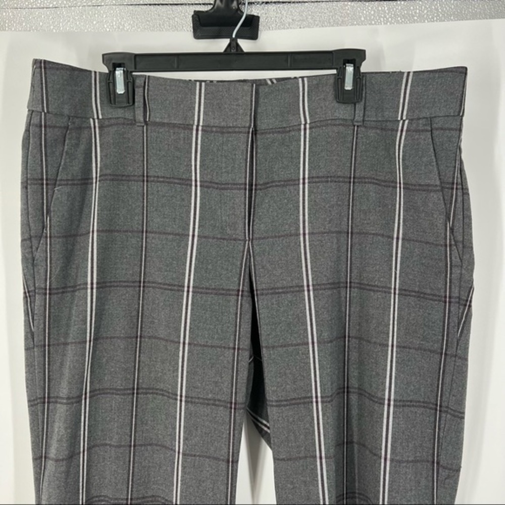 LOFT Black and Gray Plaid Pants - Picture 5 of 5